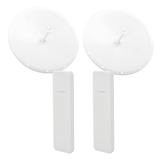 Kit de Enlace Completo PTP en 5 GHz, Hasta 20 km, con el Modelo Conectorizado C1XAN y Antena Direccional de 28 dBi Modelo TXP-D4865-28-SMA, Administración en Nube Gratis con INSIGHTS