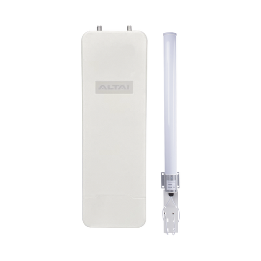 Super Kit WiFi Omnidireccional en 2.4 GHz para WISP, Hasta 300 m de Cobertura, El Kit Incluye Punto de Acceso C1XN+ y Antena Omnidireccional  de 10 dBi, Administración en Nube Gratis con INSIGHTS