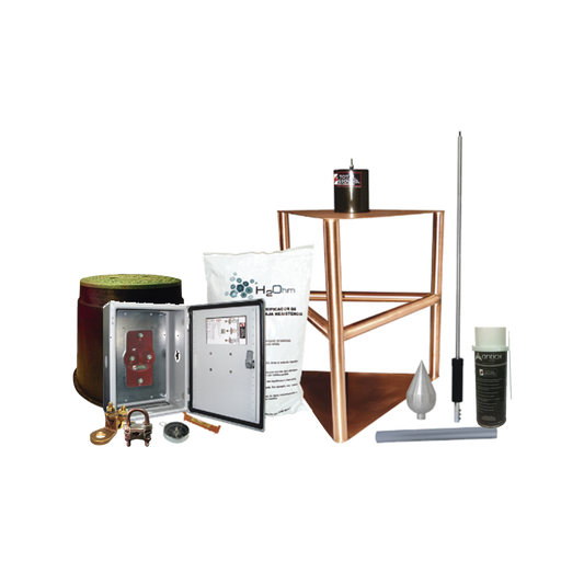 Kit Pararrayo con Accesorios de Instalación en Torre para Protección de 200 m de Diámetro.