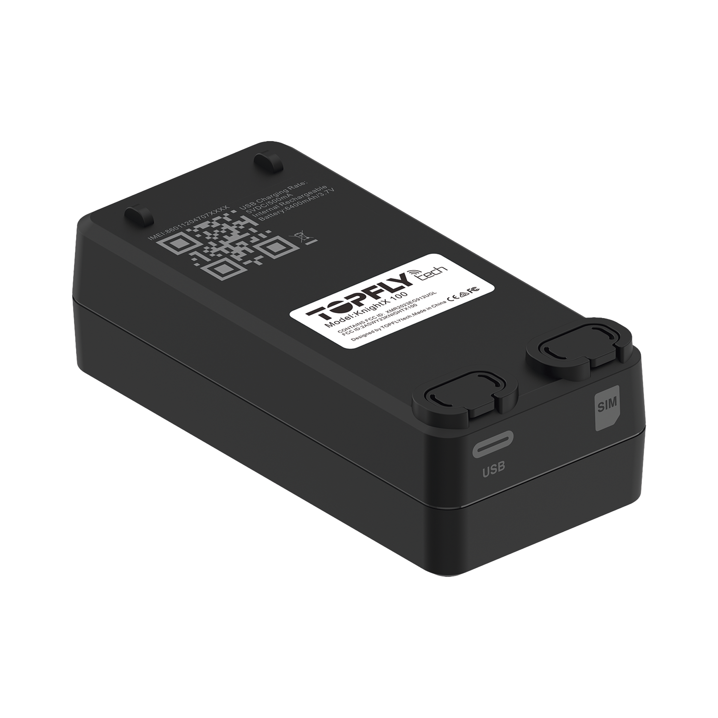 GPS / Receptor de Activos en Tiempo Real / KnightX 100 / Batería Recargable / Aplicaciones Amplias / GPS 4G / Botón de Pánico / Sonda de Temperatura Externa Opcional