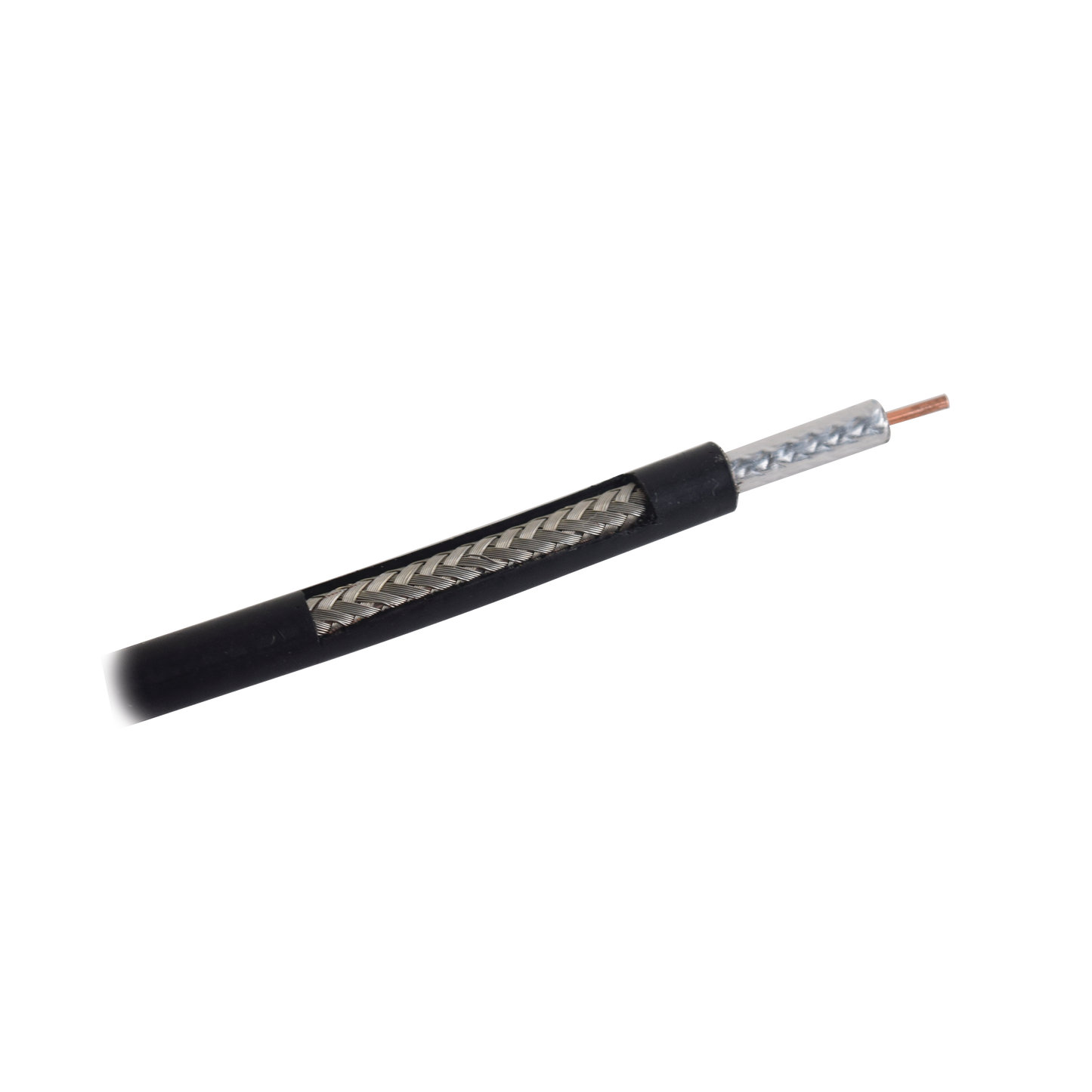 Metro de Cable Coaxial RG-58 LMR-195, Baja Pérdida de 50 Ohms, Conductor de Cobre Sólido