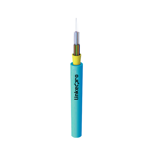 Cable de Fibra Óptica Multimodo OM3 50/125, 6 hilos, para Interior, Tight Buffer 900µm, OFNR Riser, Dieléctrica, Precio Por Metro ,(Hasta 2000 metros en un solo tramo de cable)