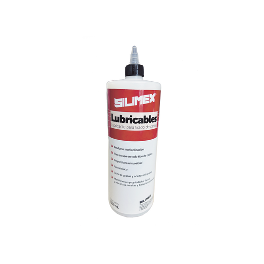 Lubricante Dieléctrico de Alta Eficiencia para Jalado de Cables Sin Daños /  No es Tóxico  y Compatible con Todo Tipo de Cable /  Deslizamiento de Cables Seguro, Sin Fricción y Sin Riesgos / Presentación de 1 Litro