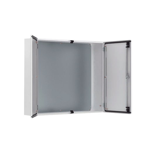 Gabinete de Doble Puerta, 800 x 1200 x 300 mm, de Acero Dulce. Protección NEMA 12, IP55, IK10