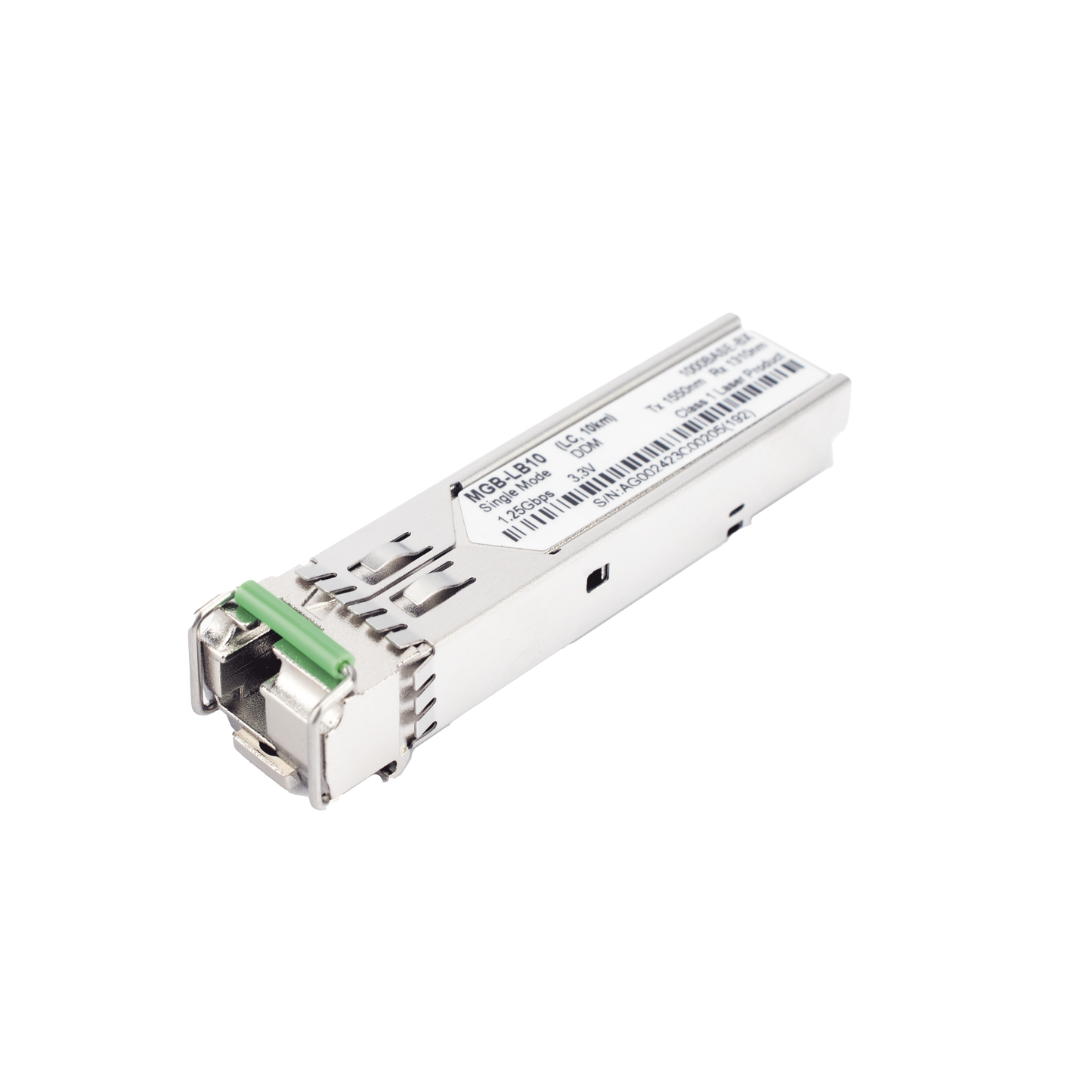 Transceptor mini-Gbic SFP 1G LC TX:1550nm RX:1310 para fibra Mono Modo 10 Km WDM, Requiere MGB-LA10