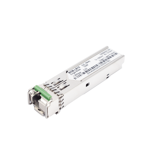 Transceptor mini-Gbic SFP 1G LC TX:1550nm RX:1310 para fibra Mono Modo 10 Km WDM, Requiere MGB-LA10