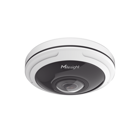 Cámara de Red Panorámica AI 360° Ojo de Pez / 8/12MP Ultra Alta Resolución / H.265+ Descompresión / Micrófono y Audio I/O / Almacenamiento 256GB / Cumplimiento NDAA / Protección IP67 e IK10