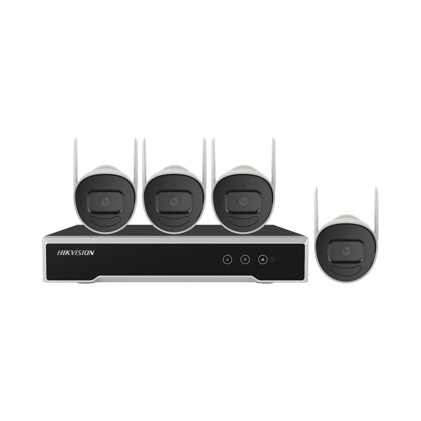 Kit IP Inalámbrico 4 Megapixel / NVR 4 Canales / 4 Cámaras Bala para Exterior / 1 HDD de 1 TB / Modo Repetidor