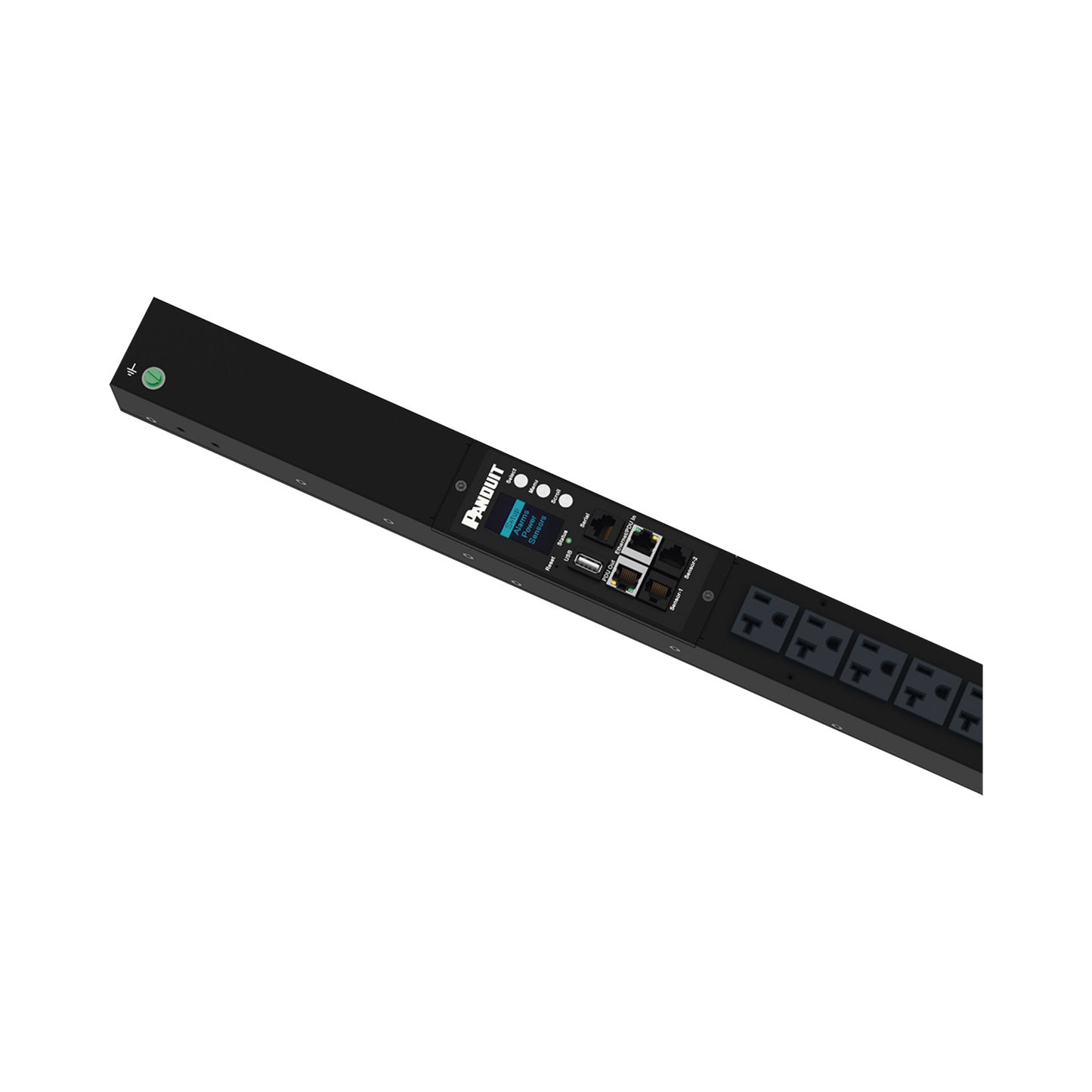PDU G6 Monitoreable (MI) para Distribución de Energía, Enchufe de Entrada NEMA 5-15P, Con 16 Salidas NEMA 5-20R, de Instalación Vertical, 120 Vca, 15 Amp