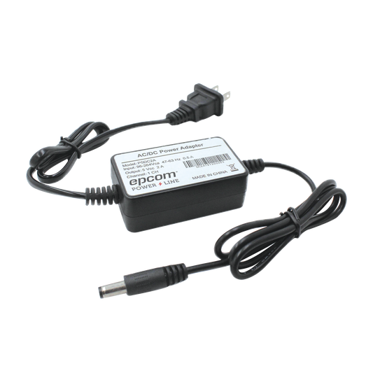 Fuente de poder de 5 Vcc regulado @ 2A; UL; Voltaje de entrada de 100-240 Vca / Con Terminales de Extensión