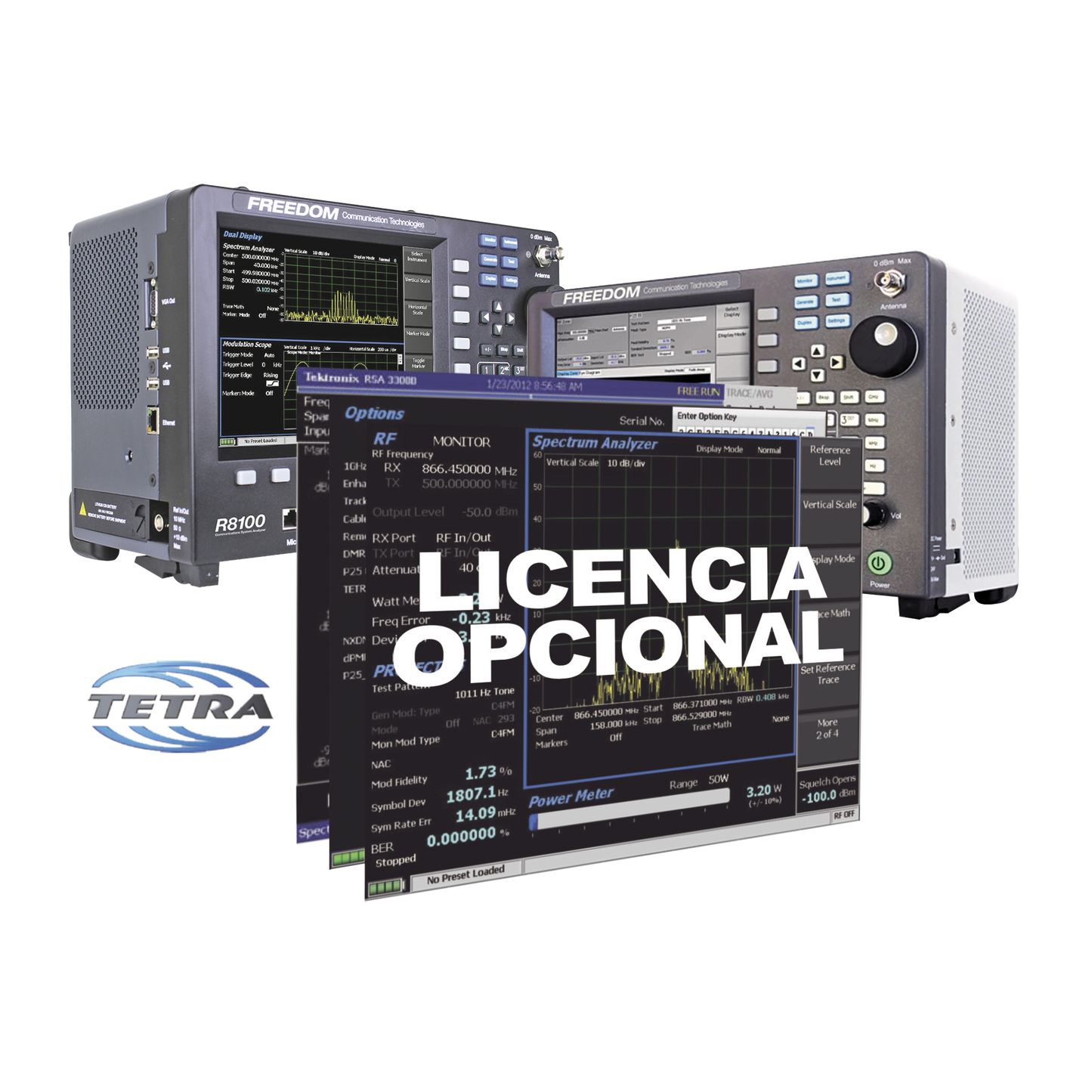 Opción de Software para prueba de Subscriptor TETRA DMO en R8000 / R8100.