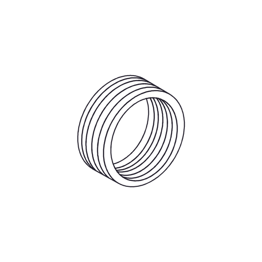 Reducción Bushing  Aluminio de 2"  a 1/2" / Para Tubo Conduit Rígido ó IMC / Con Recubrimiento de Uretano Purpura.