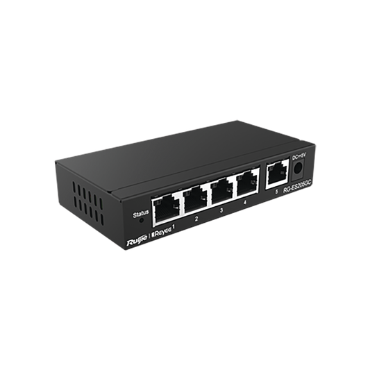 Switch Administrable con 5 puertos Gigabit, gestión gratuita desde la nube