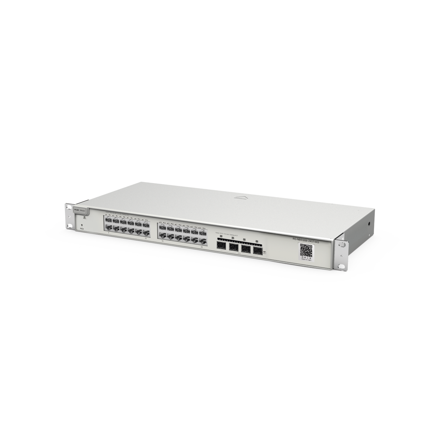 Switch Administrable Capa 2+ Plus, con 24 puertos Gigabit, 4 puertos SFP+ para fibra 10Gb, gestión gratuita desde la nube.