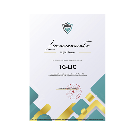 Licencia Perpetua para aumentar en 1Gb el análisis de trafico, Firewall modelo Z5100 series
