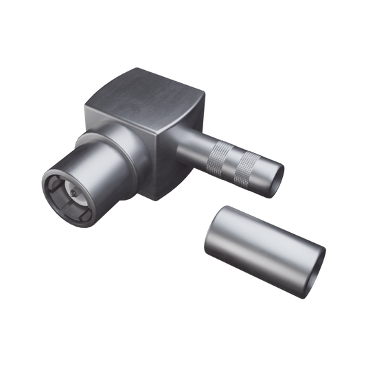 Conector SMB Macho en A/R de Anillo Plegable para RG-316/U, Grupo B1, Oro/ Oro/ Teflón.â??