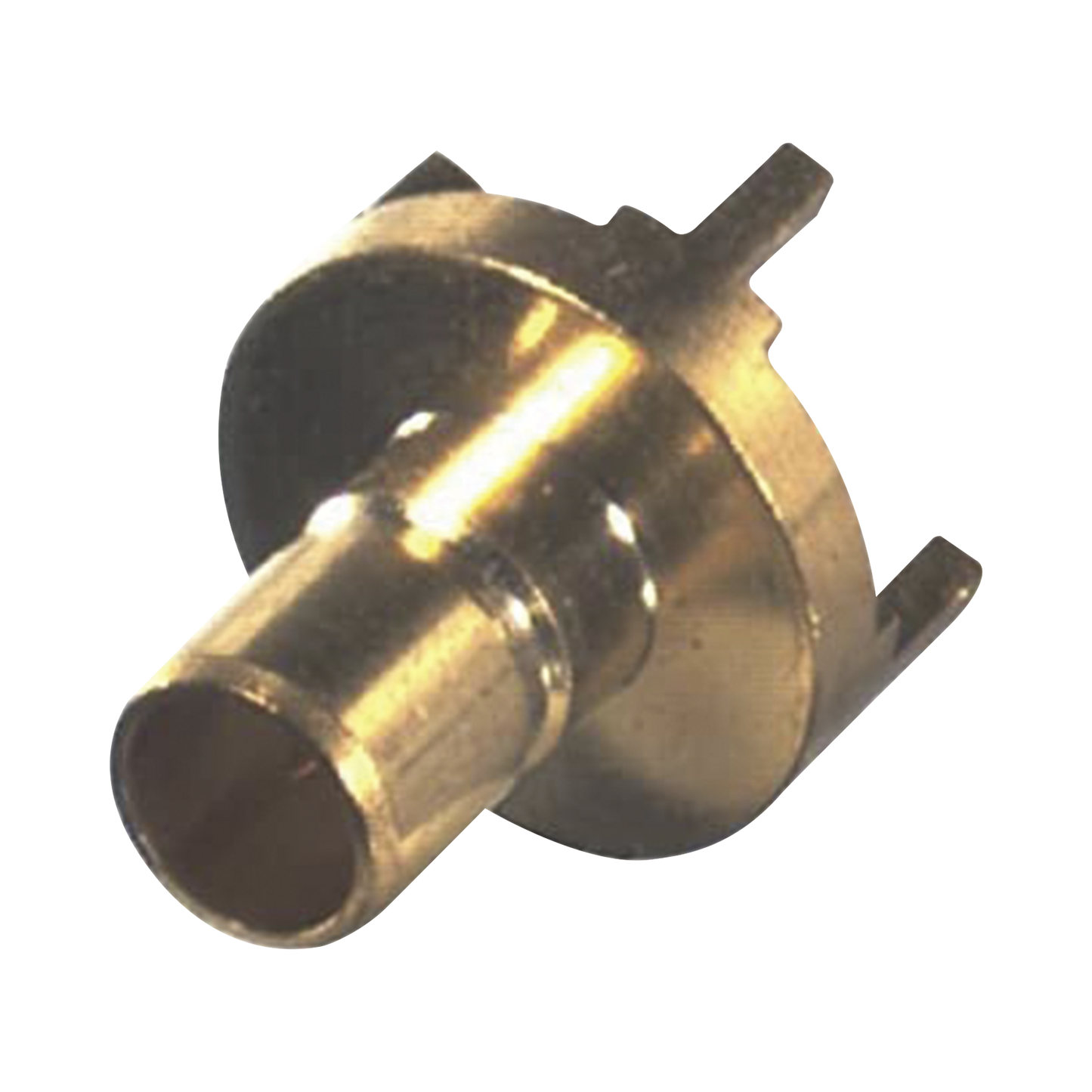 Conector SMB Jack (PIN Macho) Montaje Vertical para PCB, Níquel/ Oro/ Teflón.