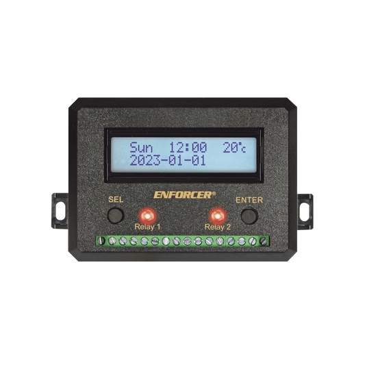 Temporizador Anual / Dos Relevadores / Programable / Pantalla LCD