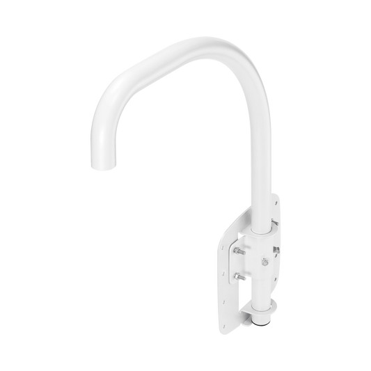 Montaje para Muro o Azotea (Parapeto, Cuello de ganso) Compatible con Cámaras Domo Samsung/Hanwha, uso Interior/Exterior