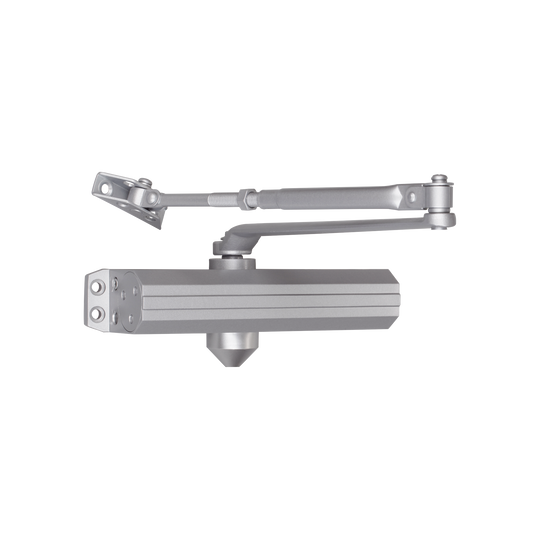 Cierra Puertas  / De Superficie / Puertas de Metal / Puertas de Madera / Ajustable para Tamaños 1~6 / Puertas Hasta 150 kg / Incluye Herrajes / Brazos de Acero Forjado