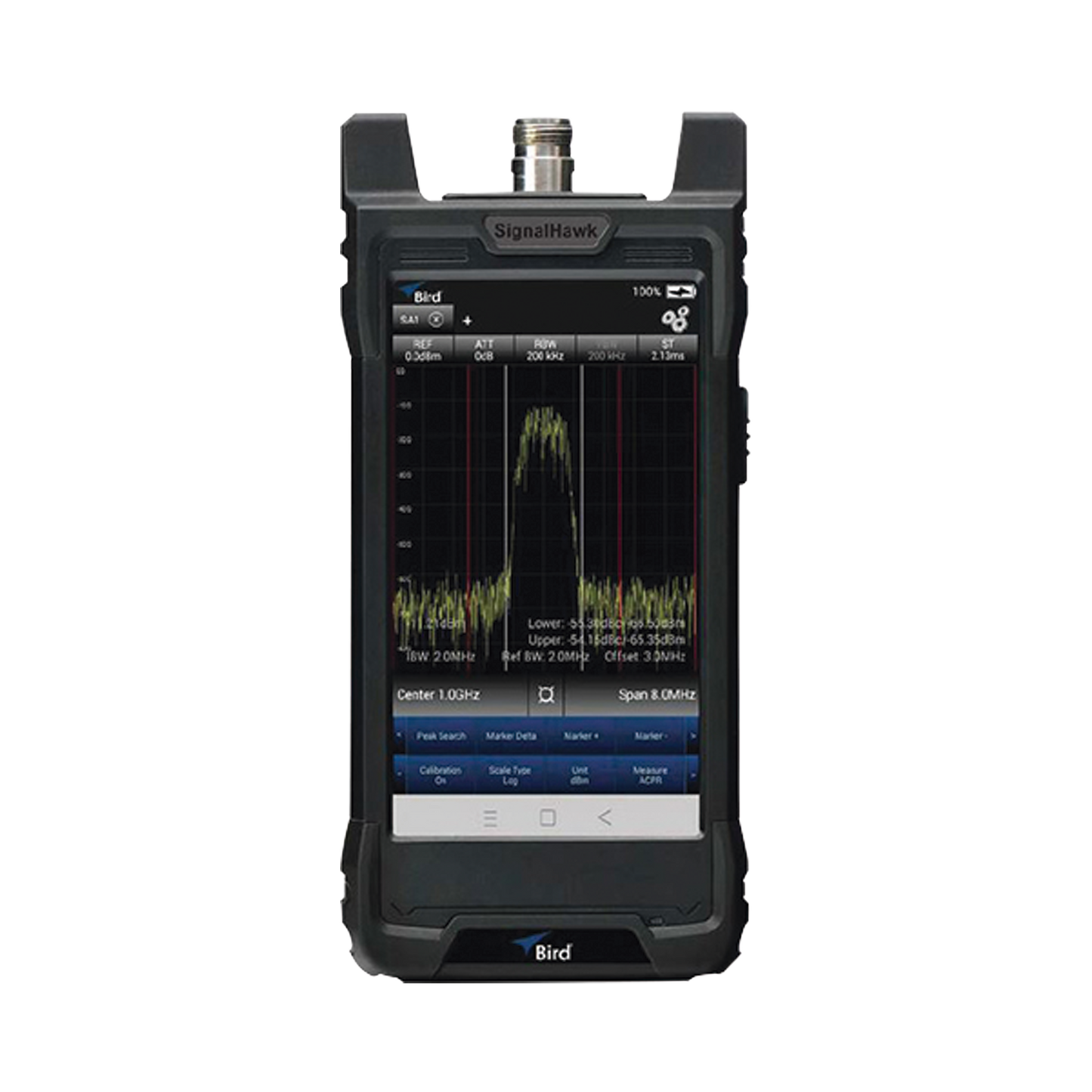 Analizador de Espectro Portátil SIGNAL HAWK, 9 KHz a 6 GHz, Incluye Estuches de uso Rudo y Ligero, Batería Li-Ion, Adaptador 12V, Lápiz Táctil, Adaptador USB-C a USB-A, Manual  de Instrucción.