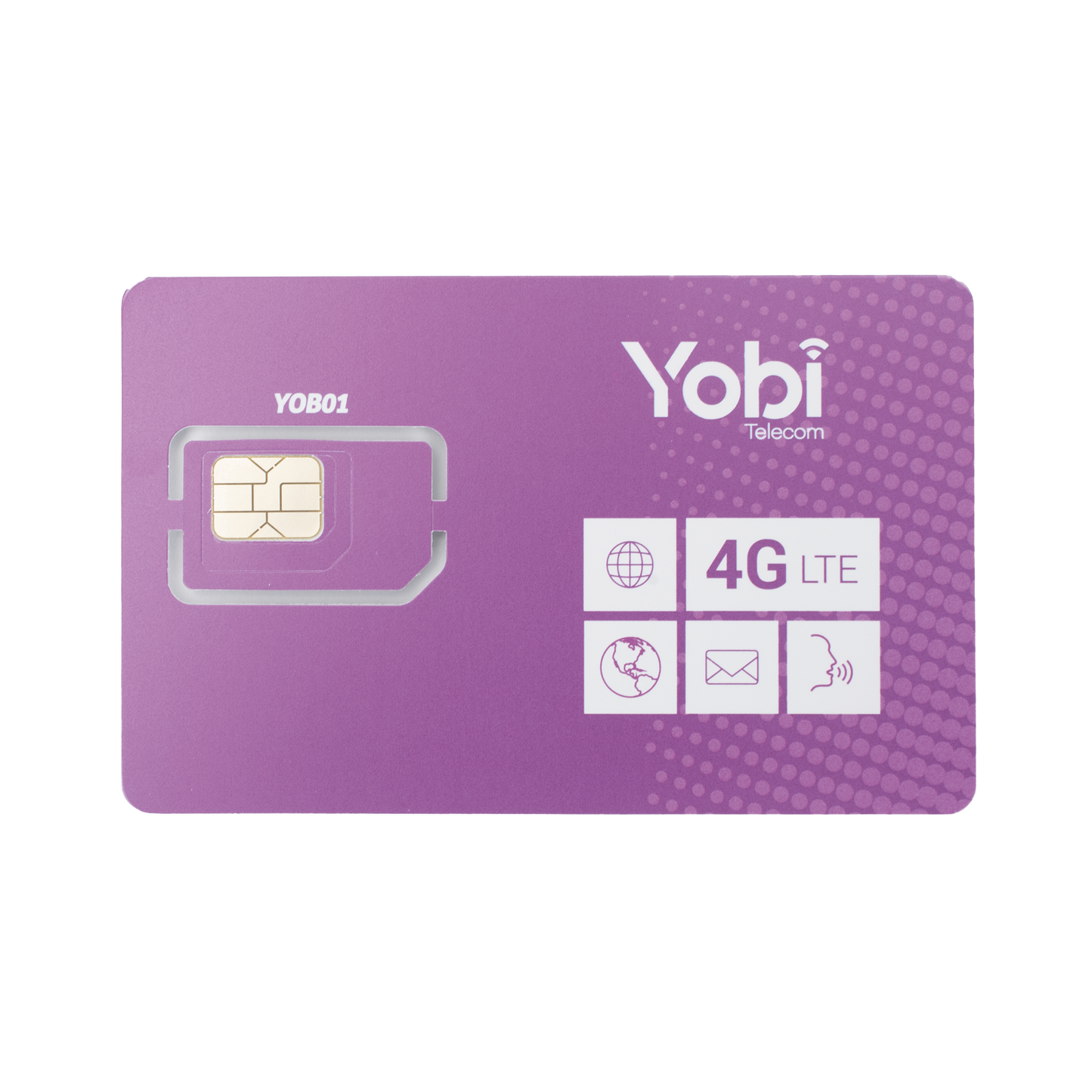 SIM Yobi para dispositivos móviles 3G/4G con recarga de 1GB cada mes durante 1 año de servicio (solo datos)