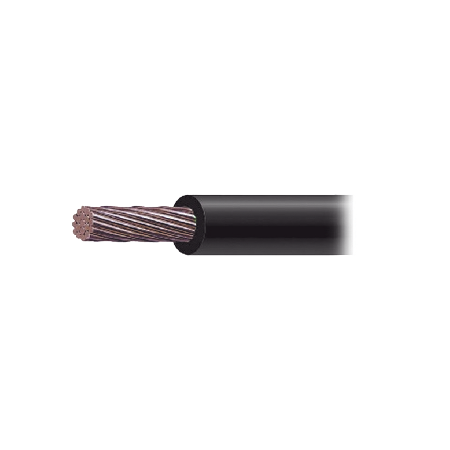Cable Eléctrico de Cobre Recubierto THW-LS Calibre 2/0 AWG 19 Hilos Color Negro (1,000 metros).