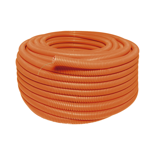 Manguera flexible Reforzada 3/4" x 50 m /Polietileno Alta Densidad HDPE/ Sin guía /Resistente a Intemperie.