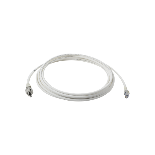 Patch Cord TERA Cat6A 1/10G Ethernet, de 4 pares y conector modular, LS0H, Color Marfil, 5 metros