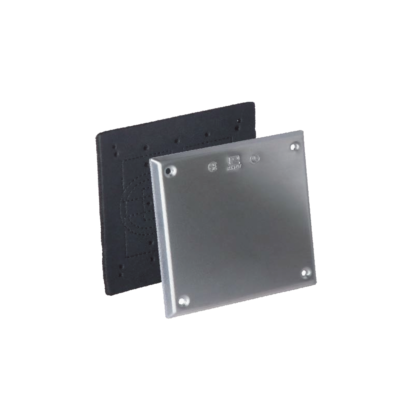 Tapa cuadrada ciega de aluminio con PVC Uretano