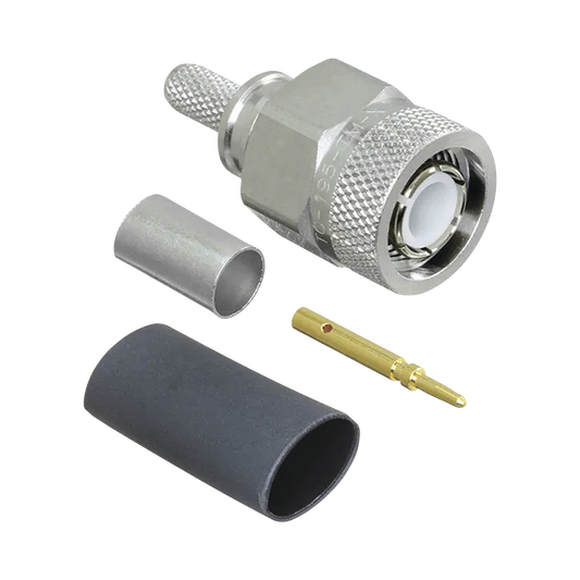 Conector TNC Macho de Anillo Plegable para LMR-195, LMRLW-195, RG58, RG142.