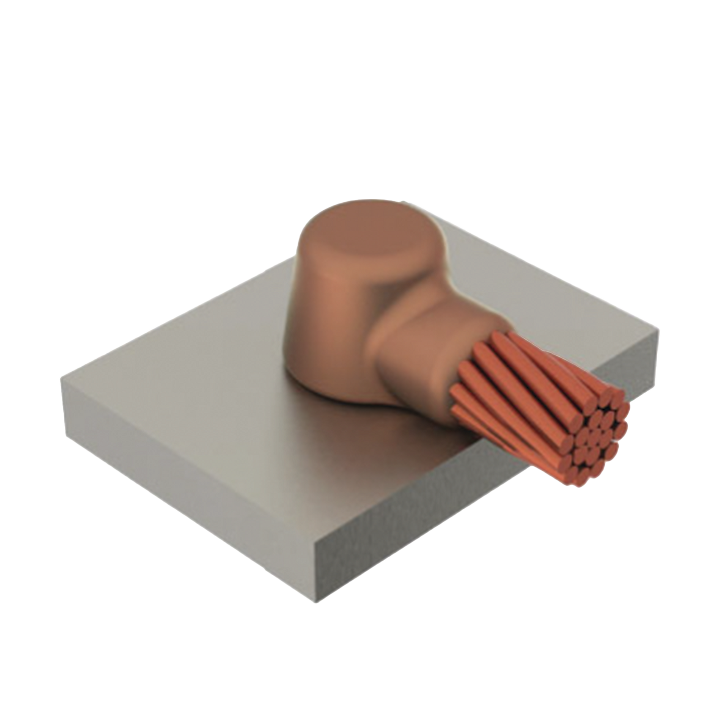 MOLDE SOLD. EXOTERMICA CONEXION DE CABLE A SUPERFICIE DE ACERO HORIZONTAL DE 500 MCM