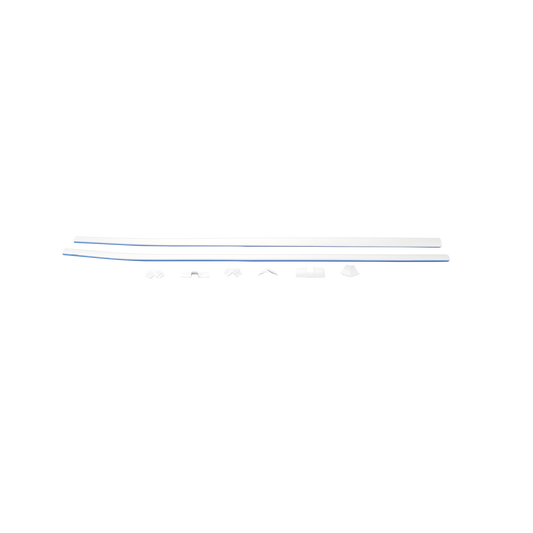El Kit de Canaleta 90° Con División Ideal Para Organizar y Ocultar cables en esquinas o en instalaciones con ángulos de 90°., Con Cinta Adhesiva Para una Instalación Más Rápida, (5601-01250)
