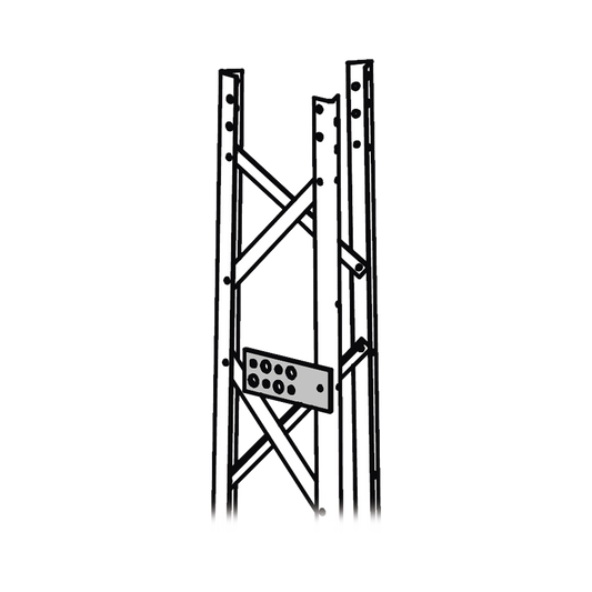 Guía Simple para Guiado de Cableado de Comunicación. Compatible con línea TITAN. Incluye Tornillo, Tuerca y Arandela.