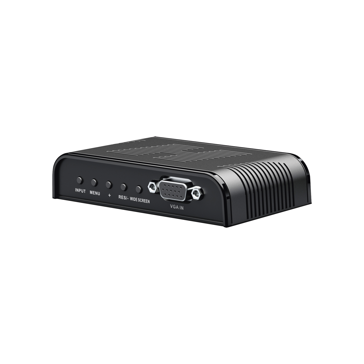 Convertidor de S-VIDEO, BNC (CVBS), VGA a VGA /  Resolución 1080P @60Hz / Soporta ajuste de Brillo, contraste, saturación de color / Alimentacion incluida.