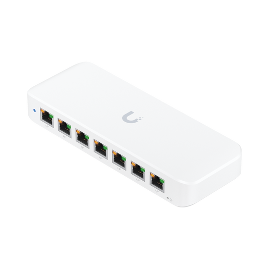 USW Ultra 60W Switch de 8 Puertos GbE (7 Puertos PoE+ y 1 Puerto Entrada PoE++) con Opciones de Montaje Versátiles