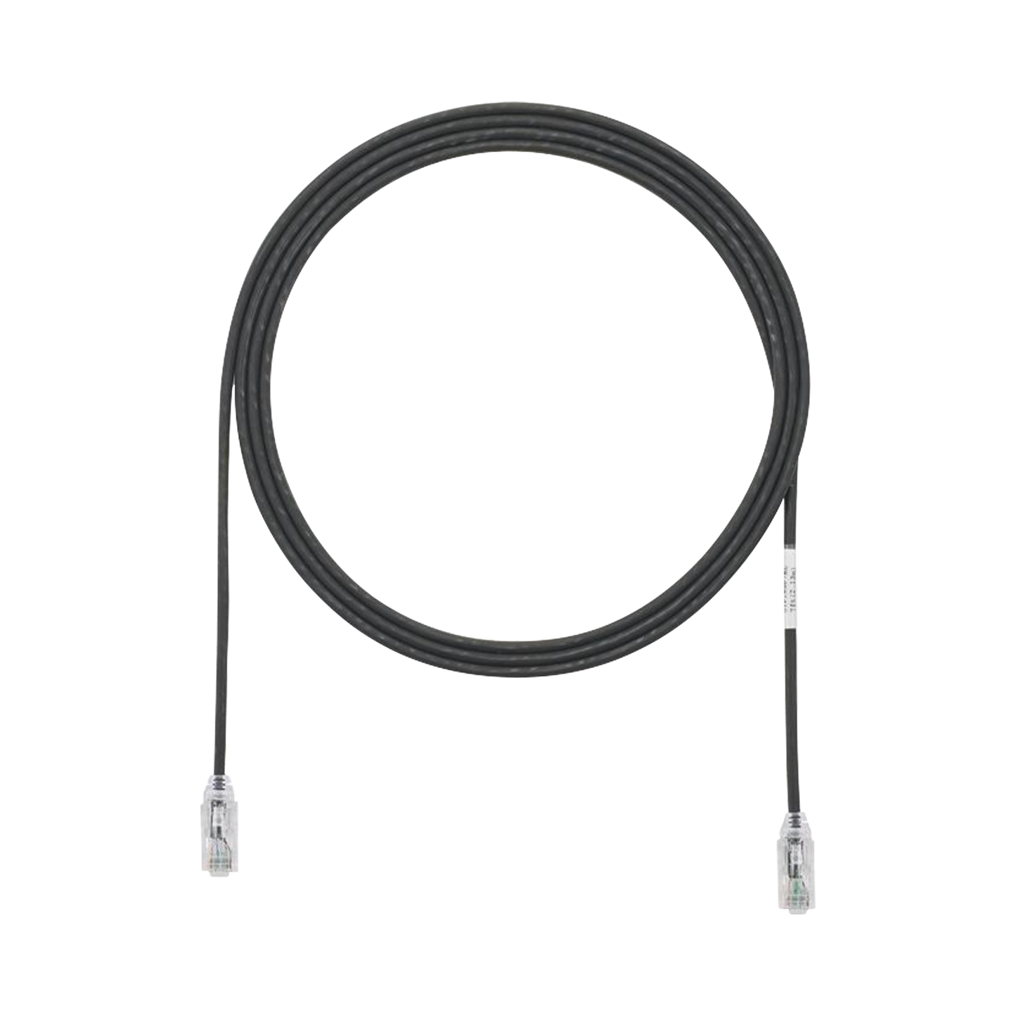 Cable de Parcheo TX6, UTP Cat6, Diámetro Reducido (28AWG), Color Negro, 1.52 Metros (5 Pies)