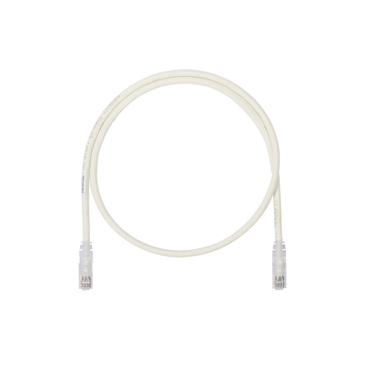 Cable de Parcheo UTP, Cat6A, 24 AWG, CM, Color Blanco, 3m