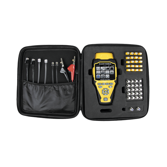 Juego de Probador de Cables de Red con Transmisores Remotos Scout™ Pro Max. Detecta la Capacidad de la Red y las Velocidades de Conexión hasta 10 Gbps