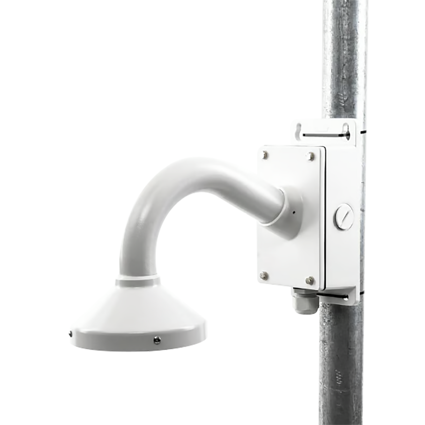 Montaje Universal de Pared con Cuello de Ganso y Caja de Conexiones / Compatible con Cámaras Domo y Bala