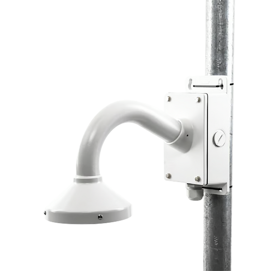 Montaje Universal de Pared con Cuello de Ganso y Caja de Conexiones / Compatible con Cámaras Domo y Bala