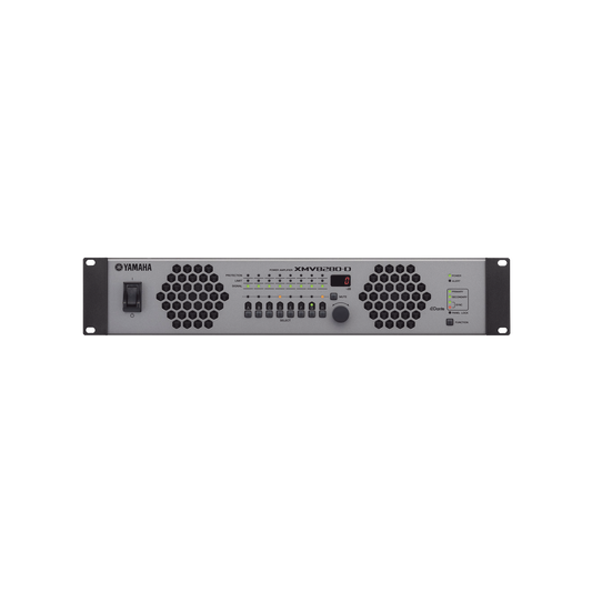 Amplificador de Audio Multicanal con Conexión Análoga / DANTE | 8 Canales, 280W | 8 OHMS | 70/100V