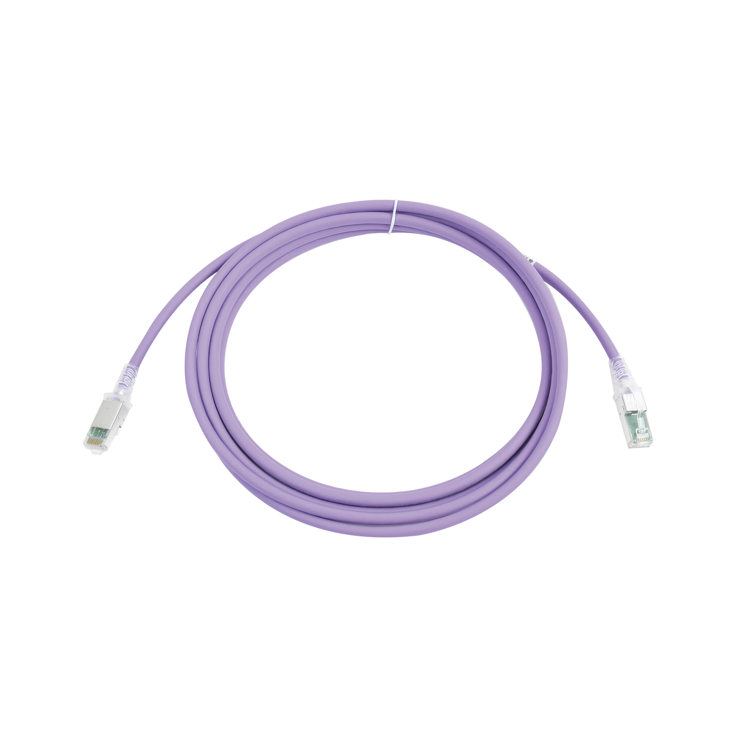 Patch Cord Z-MAX Cat6A S/FTP, CM/LS0H, 10ft, Color Violeta, Versión Bulk
