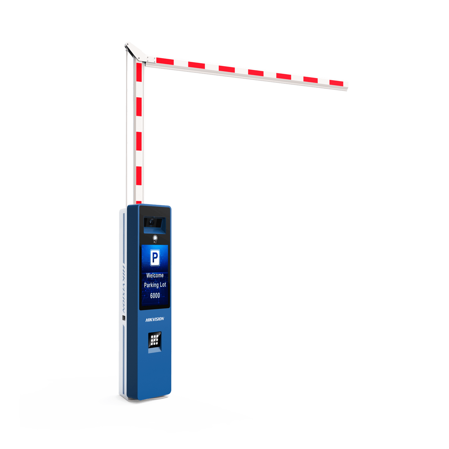 Barrera Vehicular IZQUIERDA Todo en Uno / Brazo Articulado Incluido de 4 mts / Cámara ANPR Integrada / Boton de Ayuda / Pantalla LCD / Apertura en 4 segundos