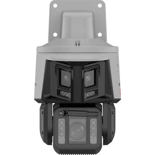 PTZ IP 4 Megapixel / 32X Zoom / Dual Light (100 mts IR / 30 mts Luz Blanca) / Polimero Anticorrosivo (Ideal para Zonas Costeras o Alta Salinidad) / AutoSeguimiento / DARKFIGHTER / Exterior IP67 / NEMA 4X / C5 / Micro SD