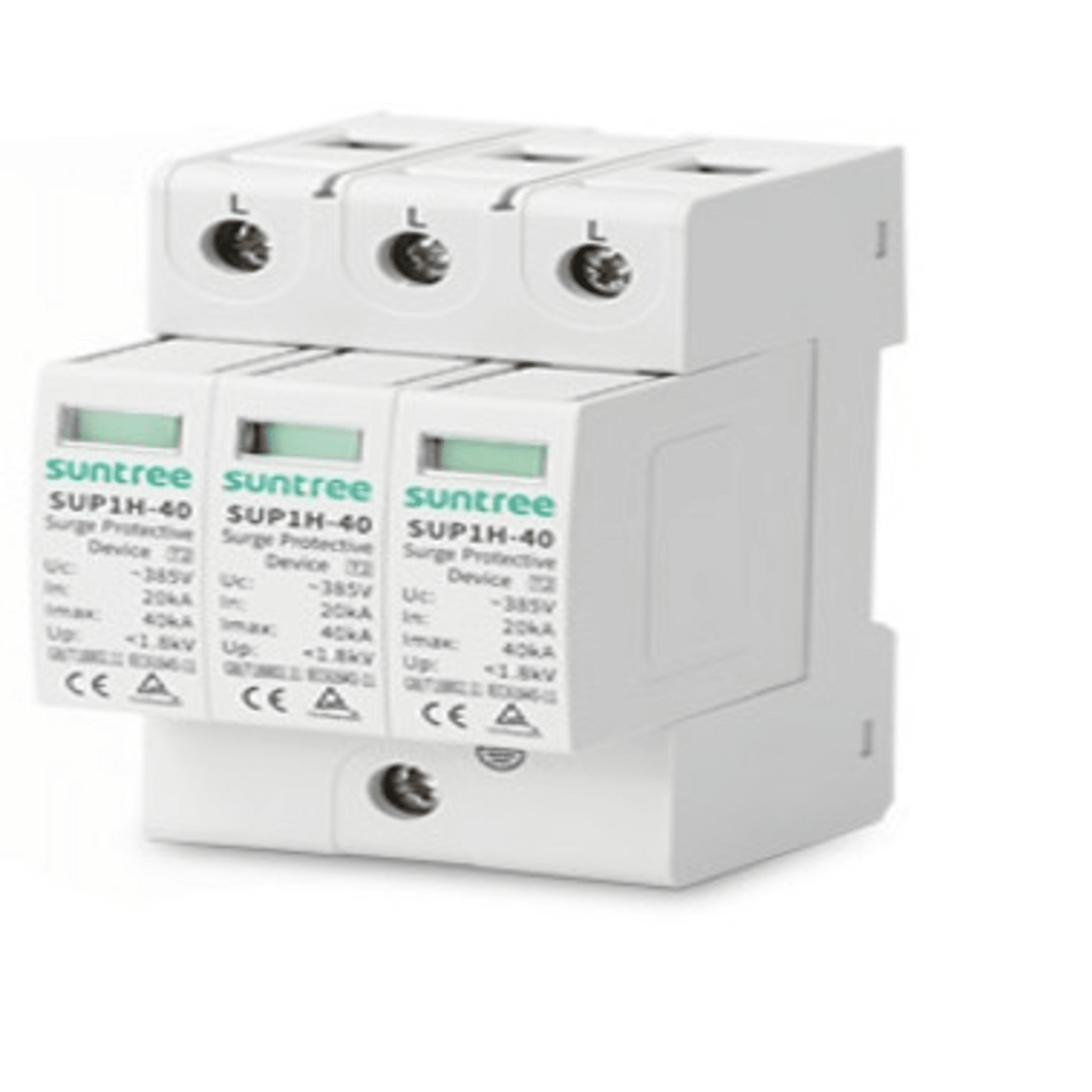 Supresor de Picos Transitorios de Voltaje, Diseñado Para Sistemas Fotovoltaicos, Uso en Corriente Alterna 440 Vca ,3 Polos.