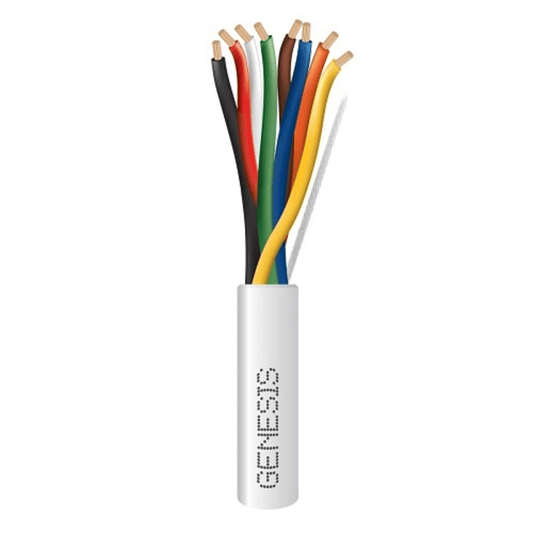 Carrete de 305 Metros / Cable de Cobre / 8 x 18 AWG  / Plenum / Para Interior / Color Blanco / Para Aplicaciones de Alarmas de Intrusión/Control de Acceso/ Automatización / Interfonos y Tv Porteros