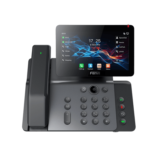 Telefono IP Wi-Fi, Handset Inalámbrico, Recepción de Video, 20 Líneas SIP, Puertos Gigabit, PoE con Puerto USB, Bluetooth.