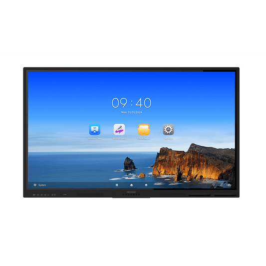 Pantalla Interactiva Touch de 65" Android 13 / Resolución 4K / Bocinas Integradas / Entradas HDMI / Incluye 2 Lápices para Escribir