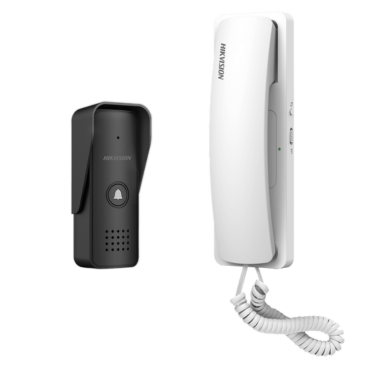 Kit de Audioportero Analógico a 2 hilos / Apertura de 2 Puertas / Diferentes Tonos y Volúmenes de Timbre